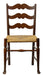 Antique Georgian Ladder Back Side Chair Early 20th Century | Work of Man