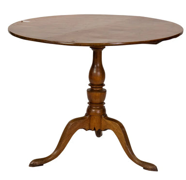 Antique 1700's Georgian Mahogany Tilt Top Tripod Table | Work of Man