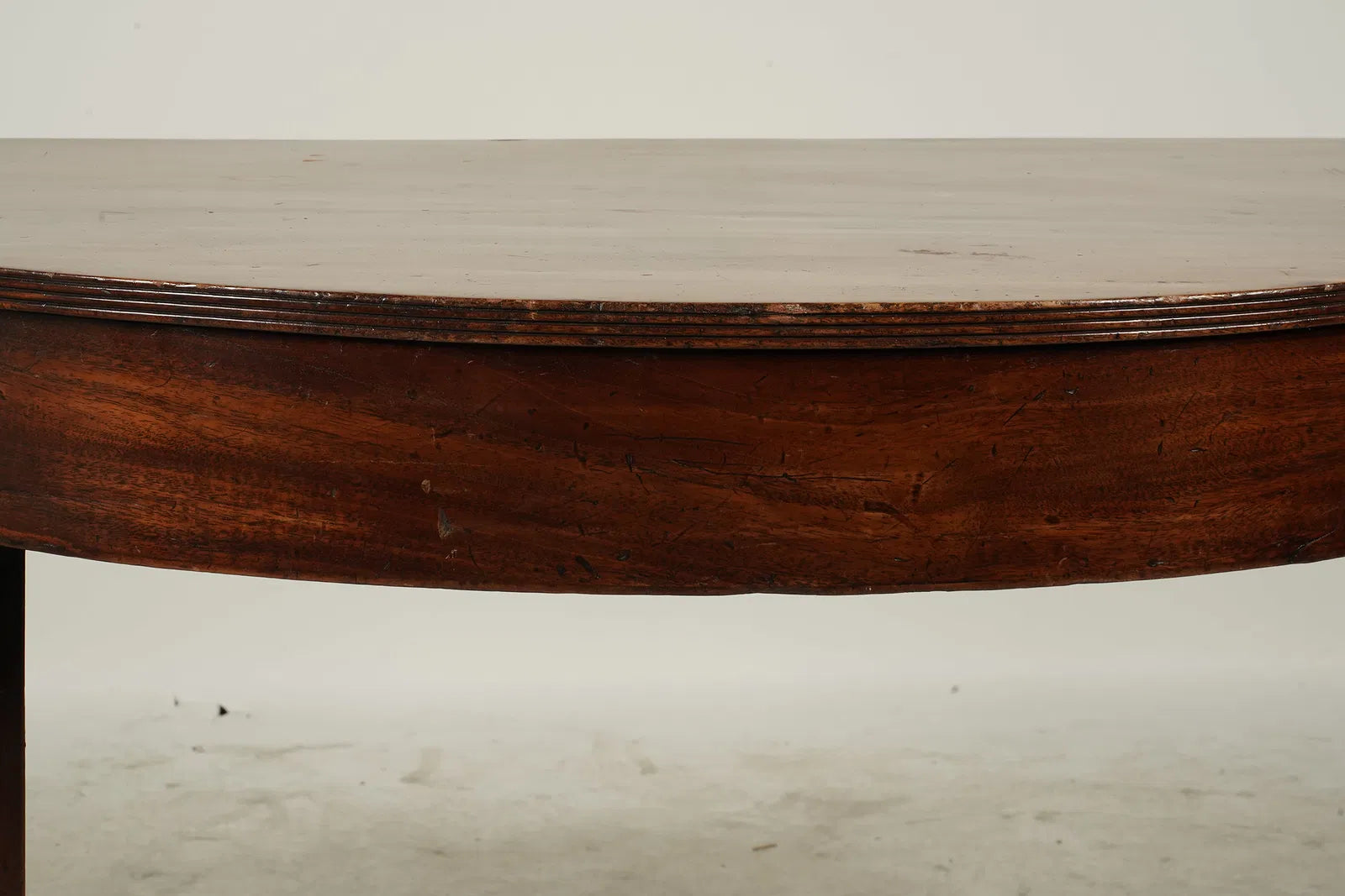 AF1-178: Antique Hepplewhite Mahogany Demilune Console Table Early 19th Century