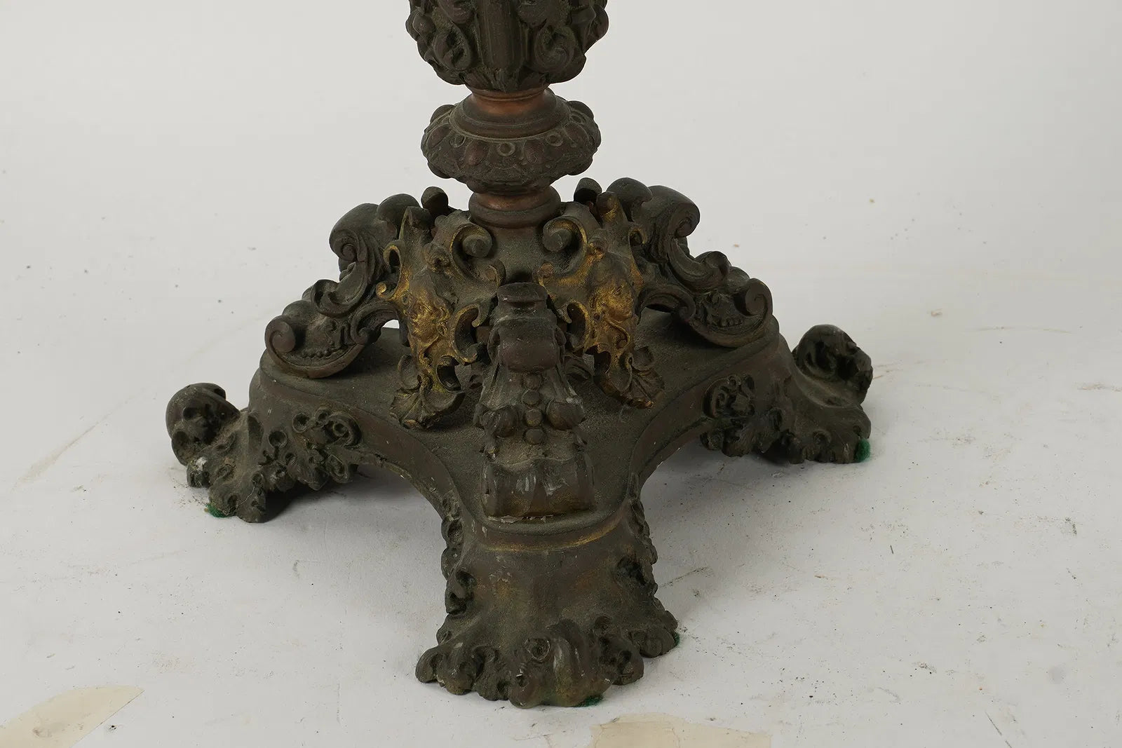 DA2-032: Antique Fire Gilt Bronze French Empire Six Light Candelabrum Circa 1810