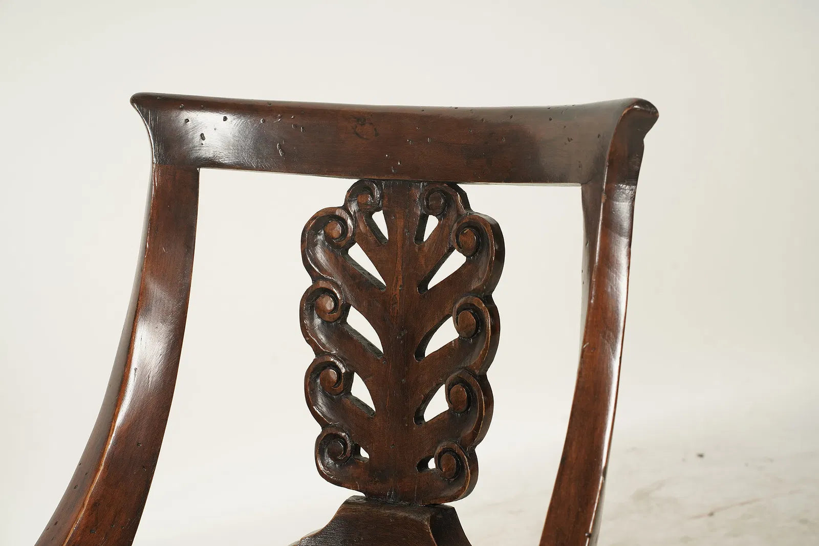 AF2-305: Italian French Provincial Style Carved Walnut Childs Chair