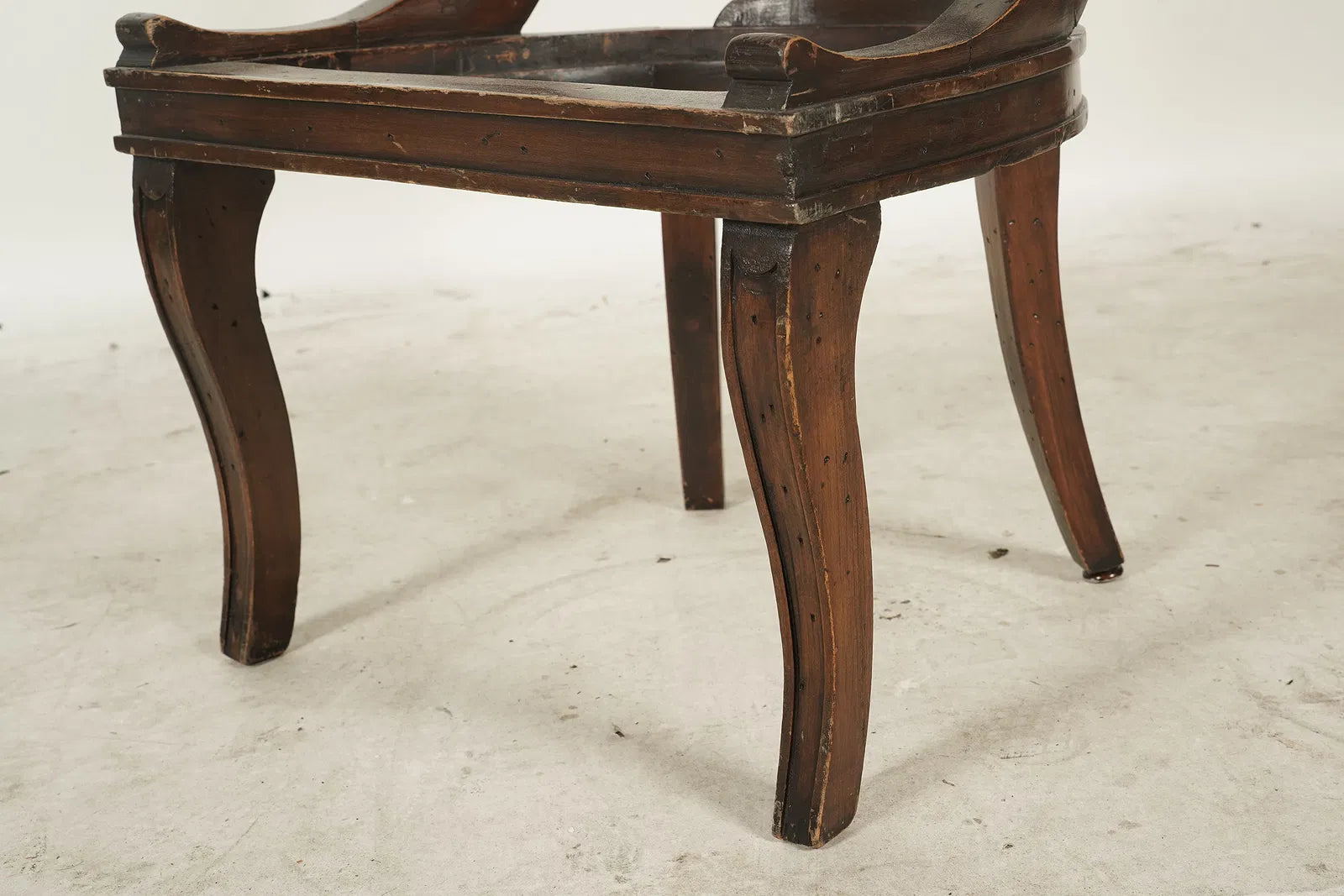 AF2-305: Italian French Provincial Style Carved Walnut Childs Chair