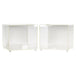 Vintage Pair of Lucite Cubed End Tables on Lucite Stub Feet | Work of Man