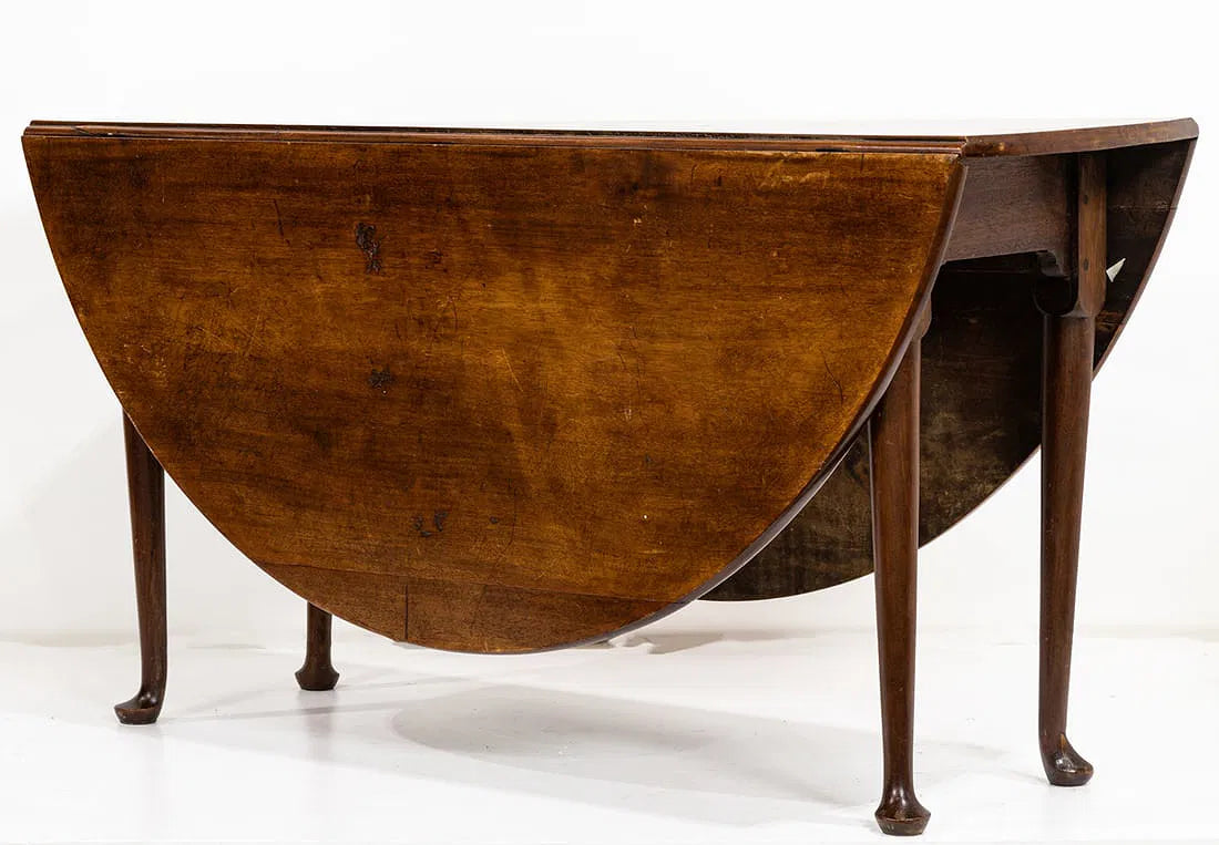 AF1-290: Antique English Georgian Mahogany Gate Leg Table Late 18th Century