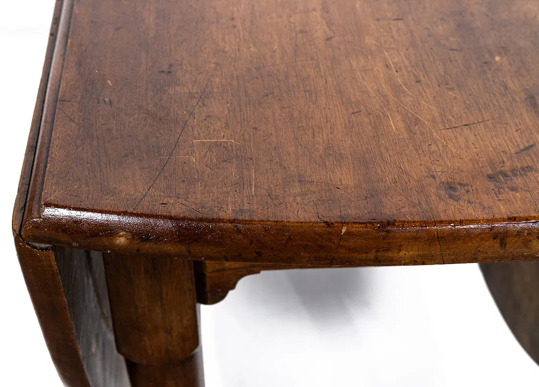 AF1-290: Antique English Georgian Mahogany Gate Leg Table Late 18th Century