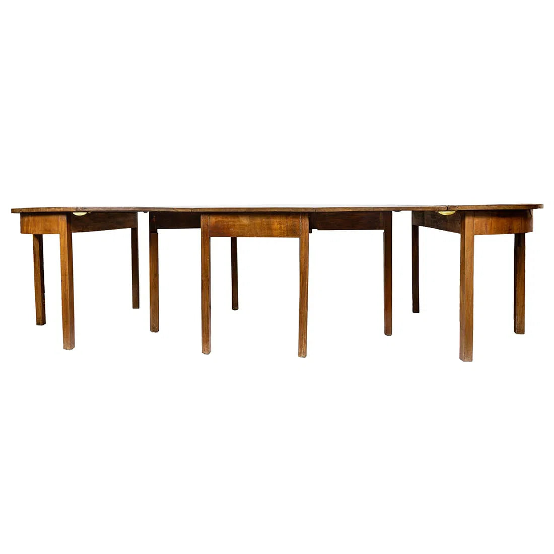 Antique English Georgian Walnut Banquet Table Circa 1820 | Work of Man