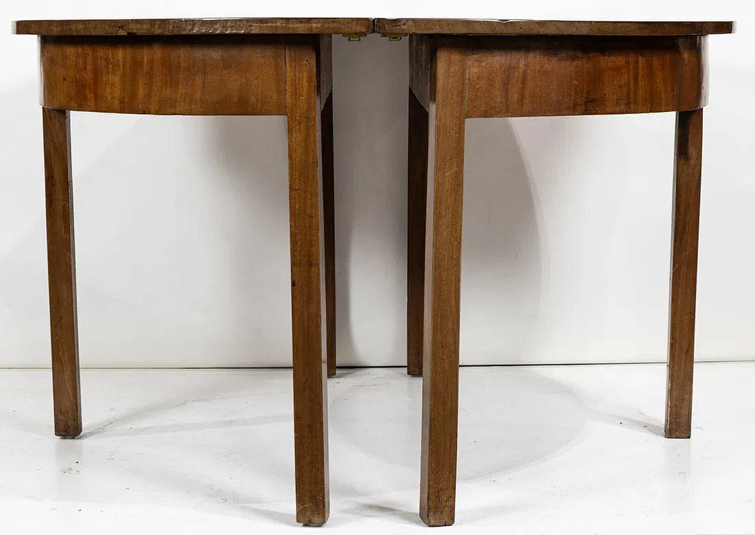 AF1-292: Antique English Georgian Walnut Banquet Table Circa 1820 in Three Sections