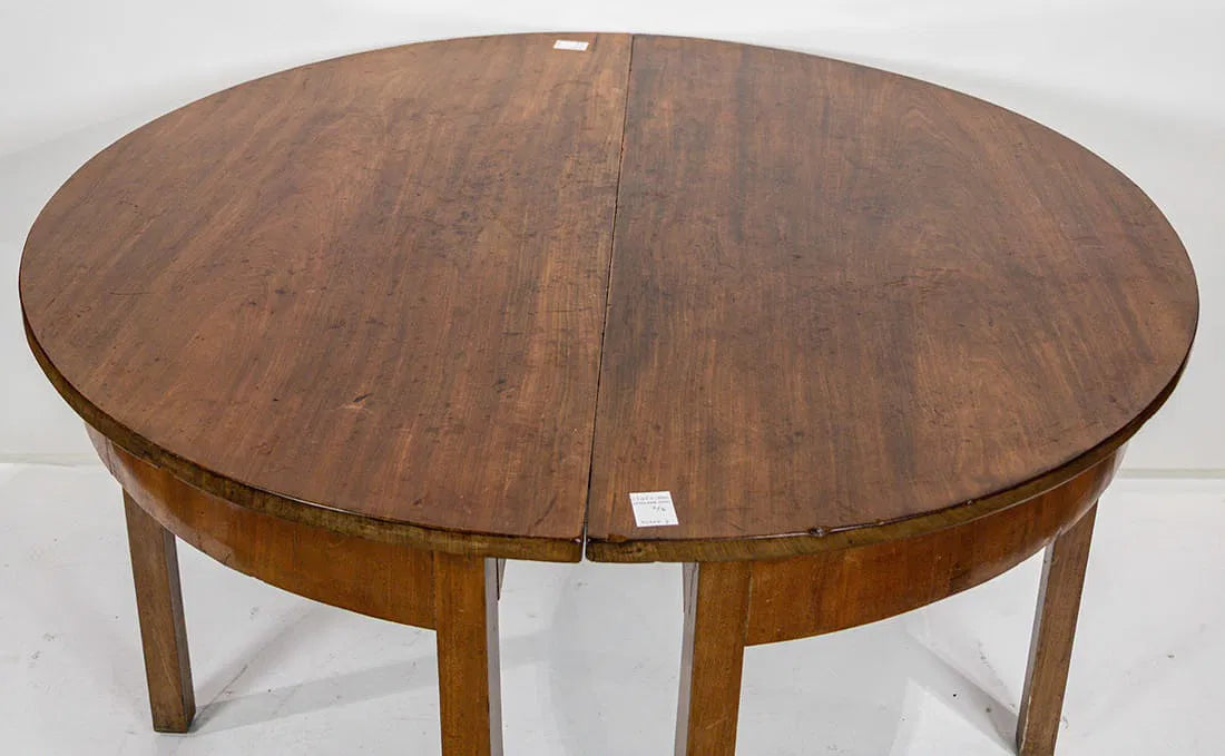 AF1-292: Antique English Georgian Walnut Banquet Table Circa 1820 in Three Sections