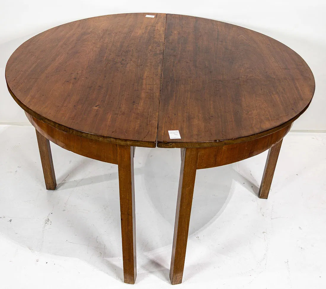 AF1-292: Antique English Georgian Walnut Banquet Table Circa 1820 in Three Sections