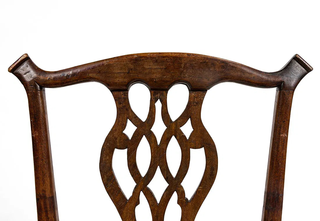 AF2-309: Antique American Federal Mahogany Side Chair Circa 1800