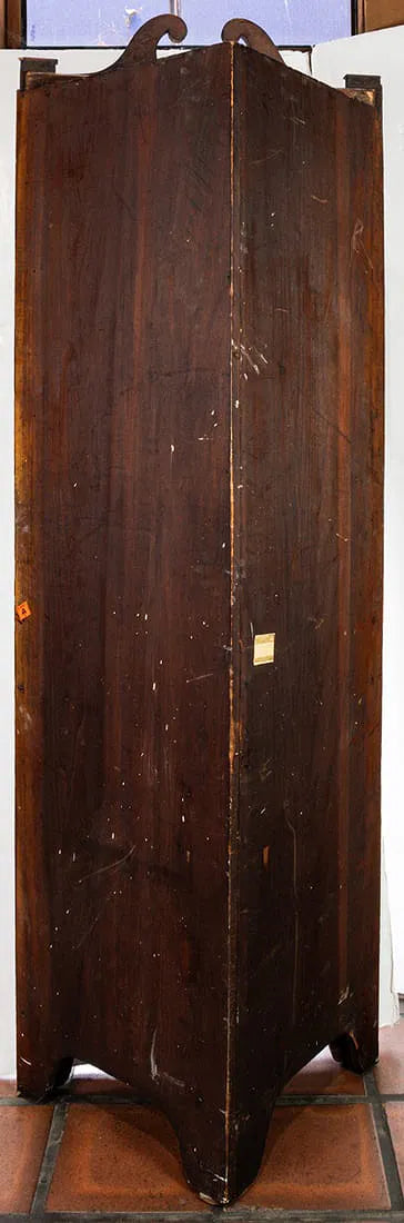AF3-346: Antique Inlaid American Federal Corner Cabinet Early 19th Century