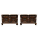 Antique Pair of Renaissance Revival Highly Carved Oak Coffers Circa 1913 | Work of Man