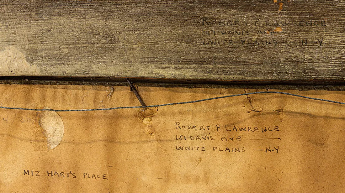 AW050: Robert Pearson Lawrence New England Landscape Oil Painting