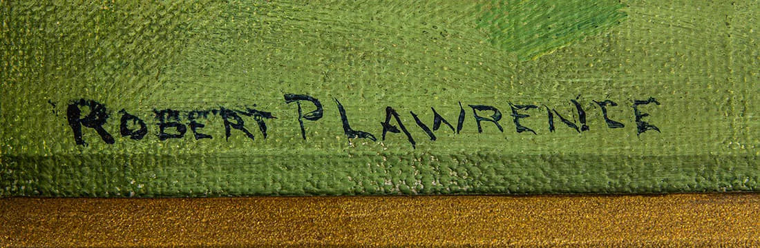 AW050: Robert Pearson Lawrence New England Landscape Oil Painting