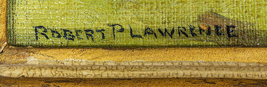 AW051: Robert Pearson Lawrence New England Landscape Oil Painting