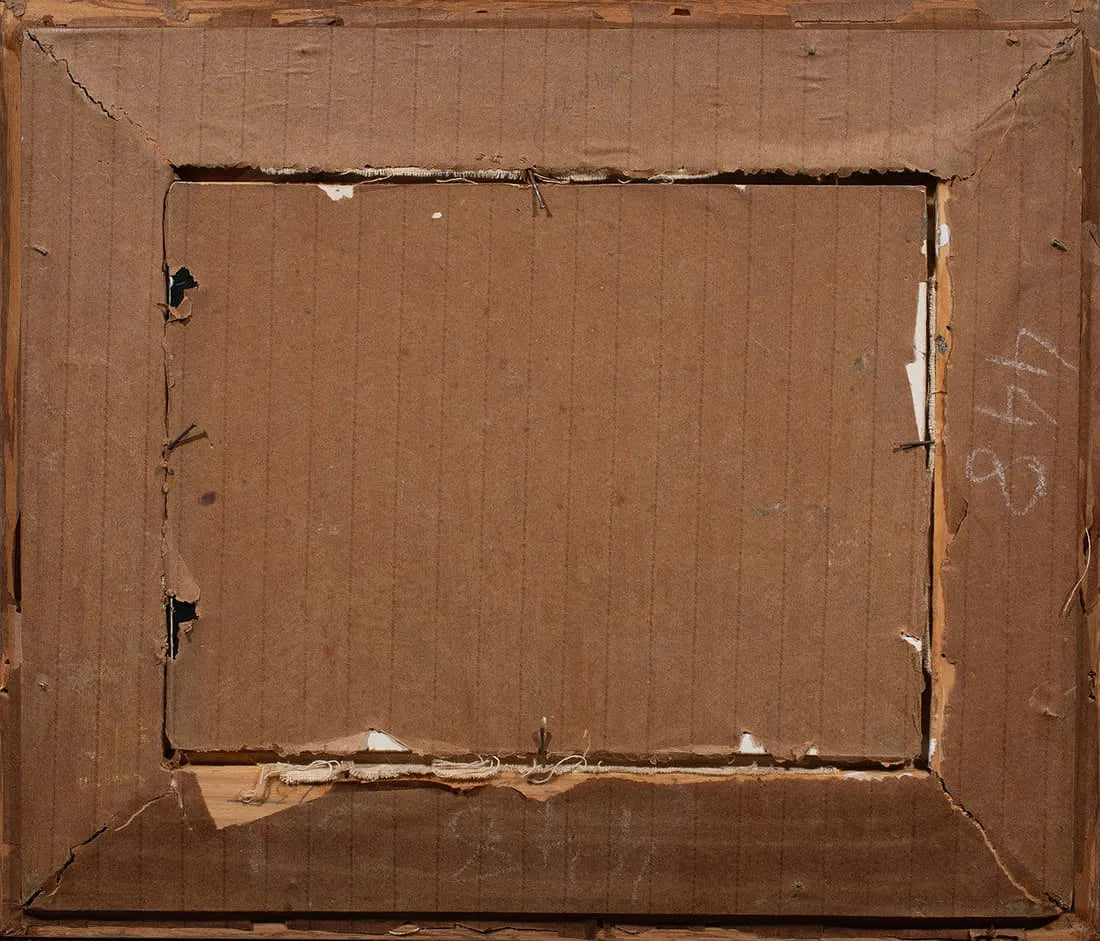 AW052: Berto Ferrari Impressionist Winter Landscape Oil on Board Painting