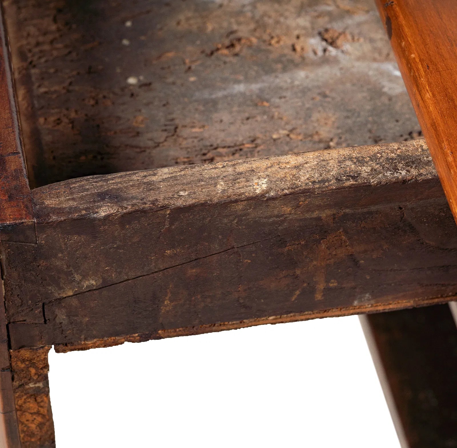 AF1-336: Antique 18th Century French Provincial Fruitwood Work Table Modified to Coffee Table
