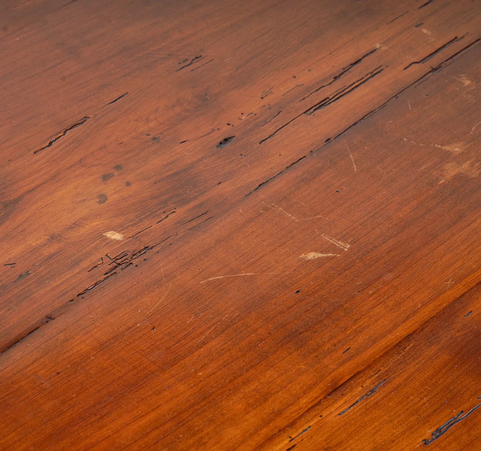 AF1-336: Antique 18th Century French Provincial Fruitwood Work Table Modified to Coffee Table
