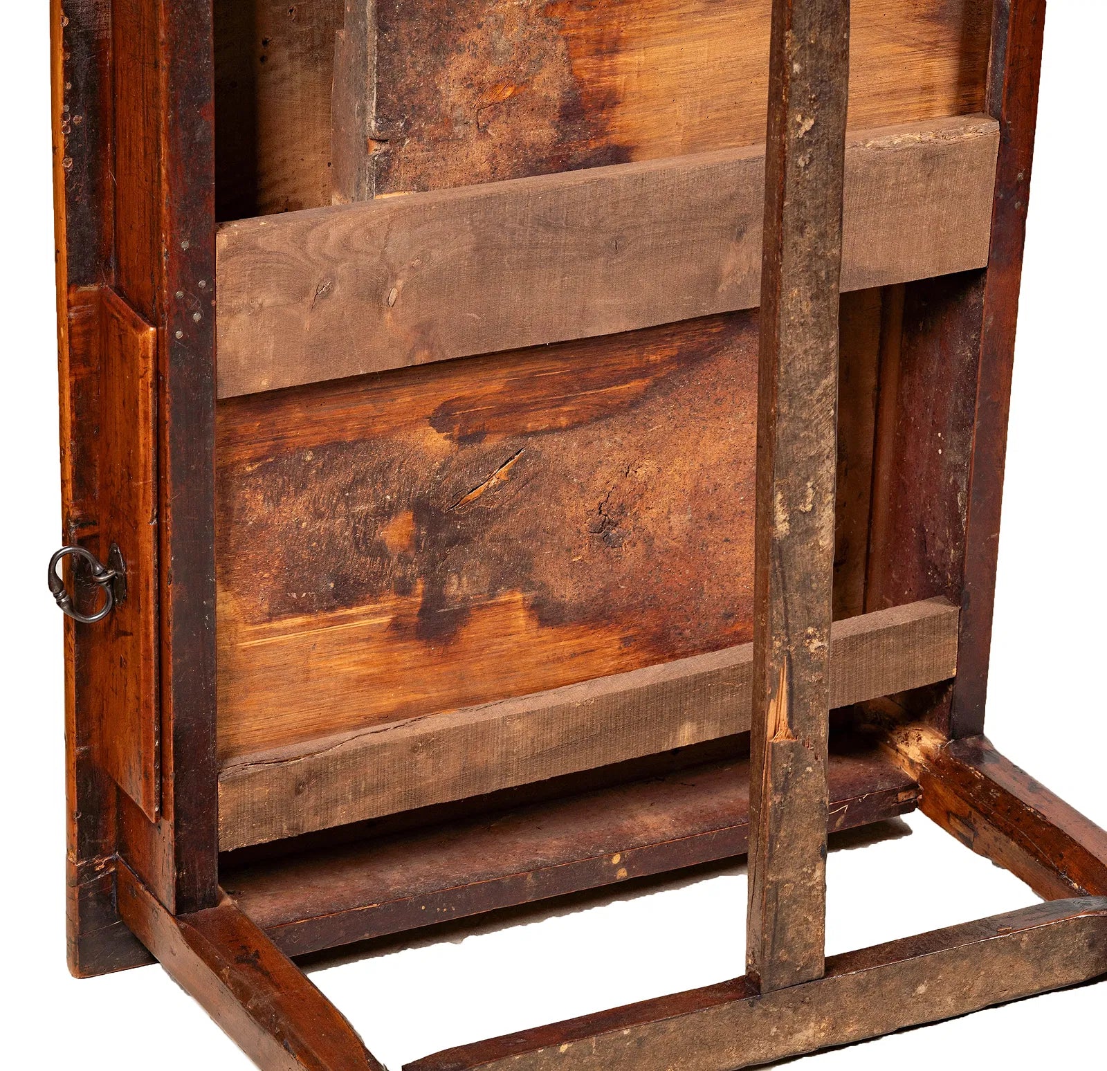 AF1-336: Antique 18th Century French Provincial Fruitwood Work Table Modified to Coffee Table