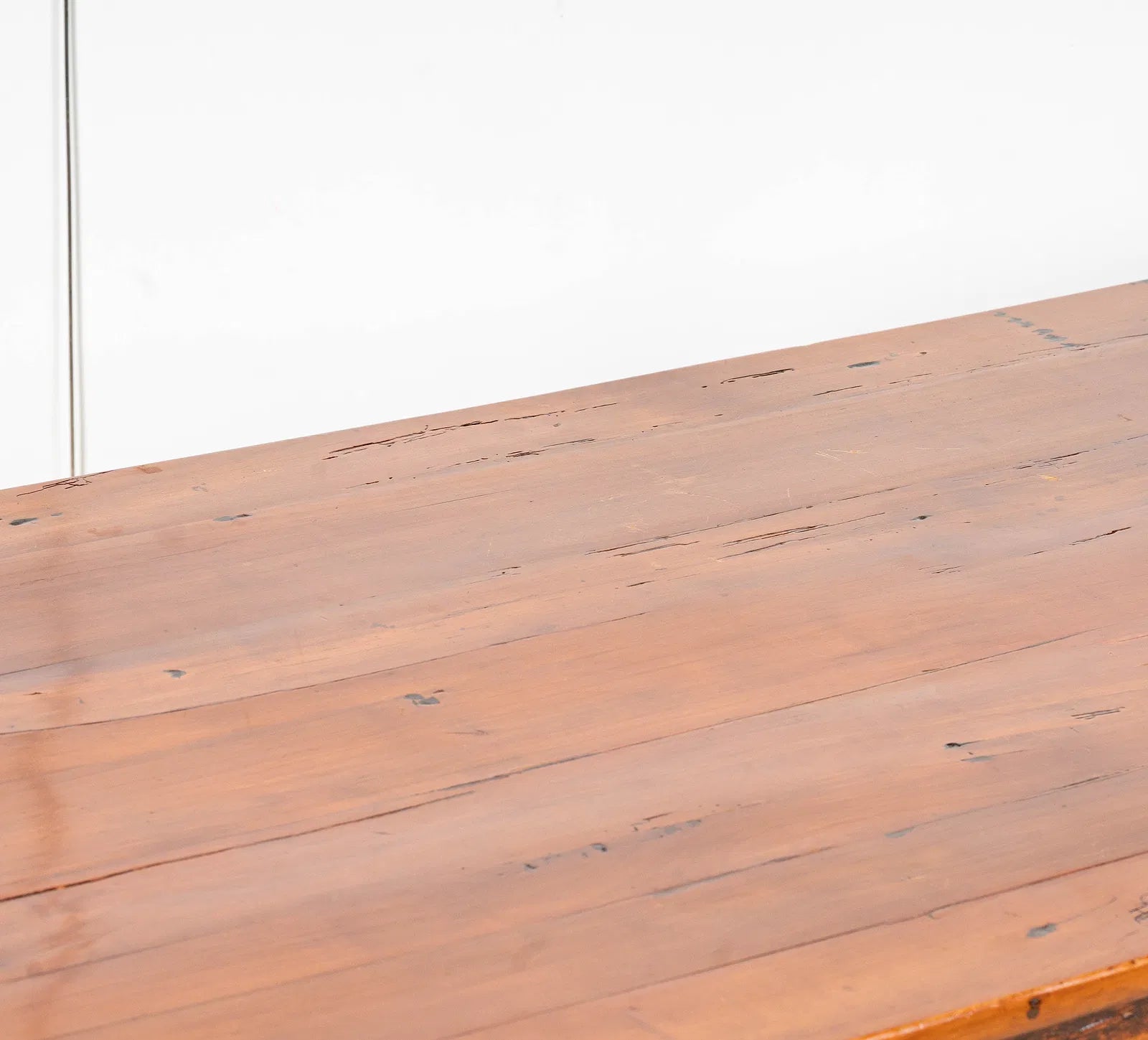 AF1-336: Antique 18th Century French Provincial Fruitwood Work Table Modified to Coffee Table