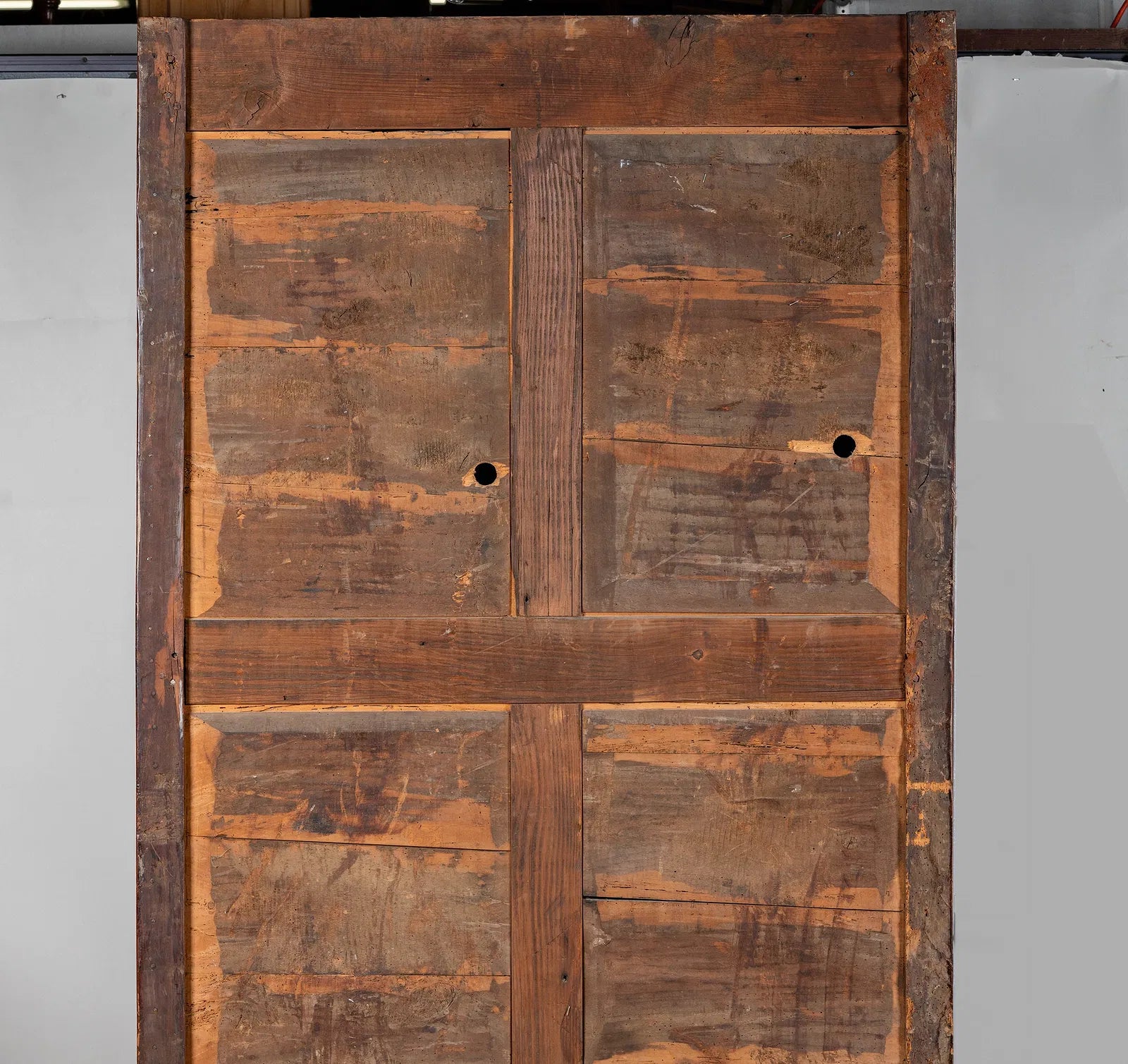 AF3-049: Antique Late 18th Century Single Door French Provincial Fruitwood Bonnetiere