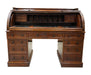 Antique English Mahogany Early Victorian Roll Top Desk By James Winter & Son | Work of Man