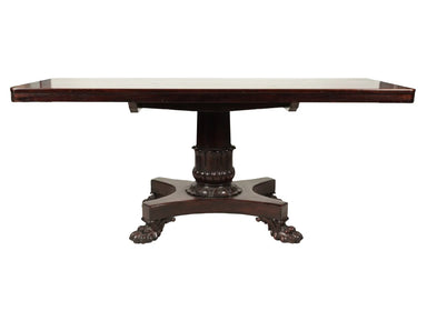 Antique English Regency Mahogany Pedestal Library Table Early 19th Century | Work of Man