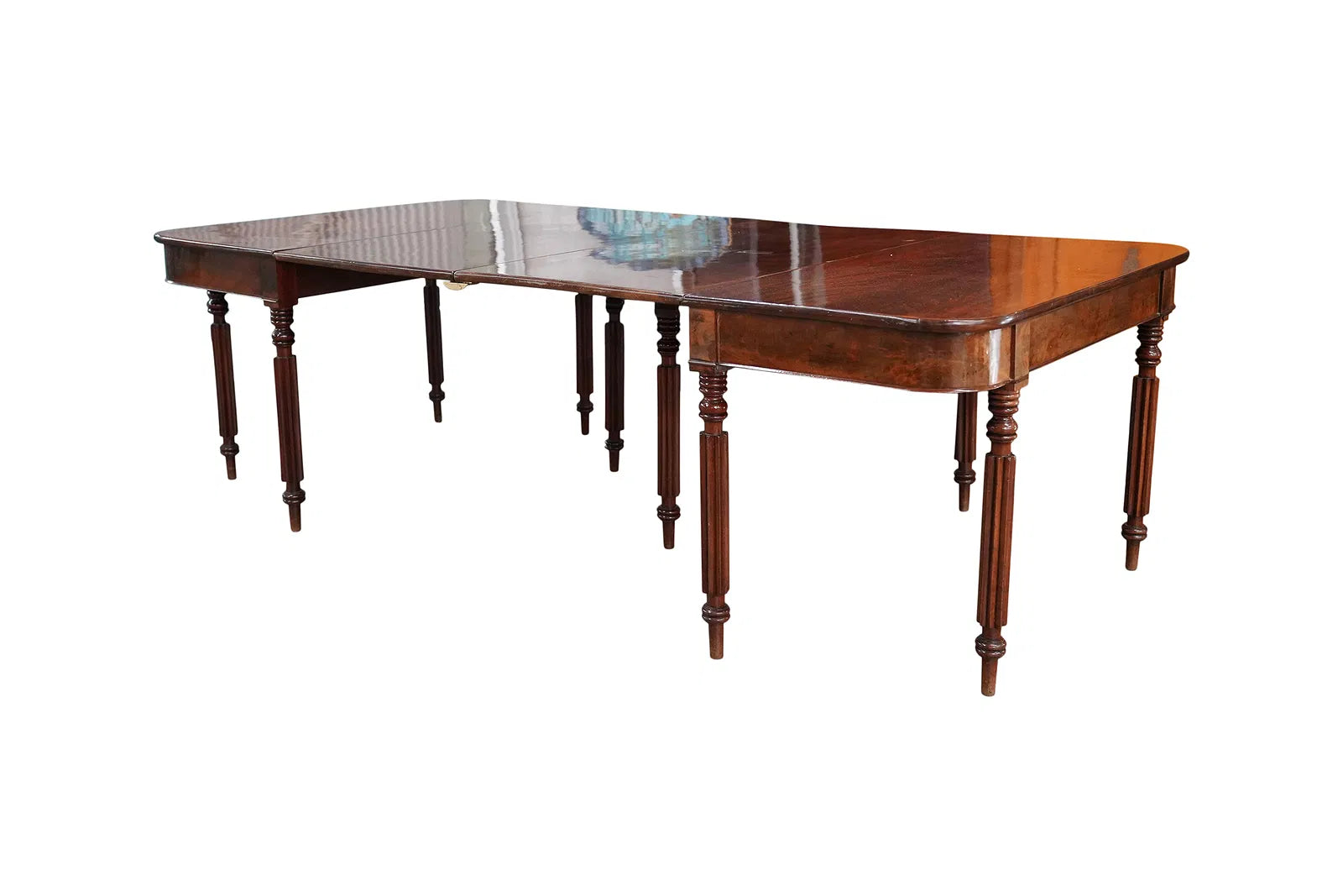 AF1-339: Antique American Federal Mahogany Banquet Dining Table