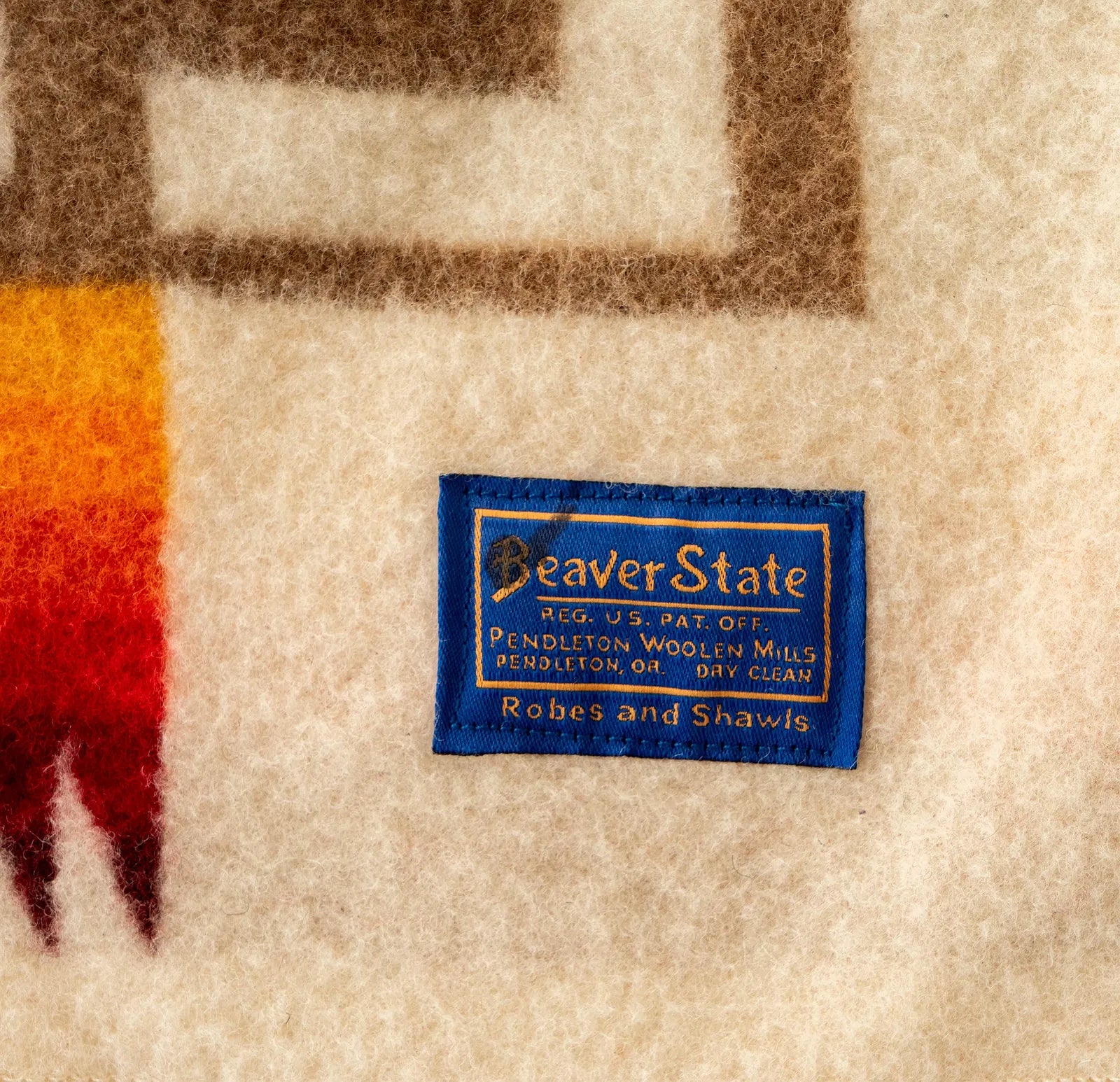 TX6-005: Pendleton Beaver State Woven Wool Chief Joseph Blanket