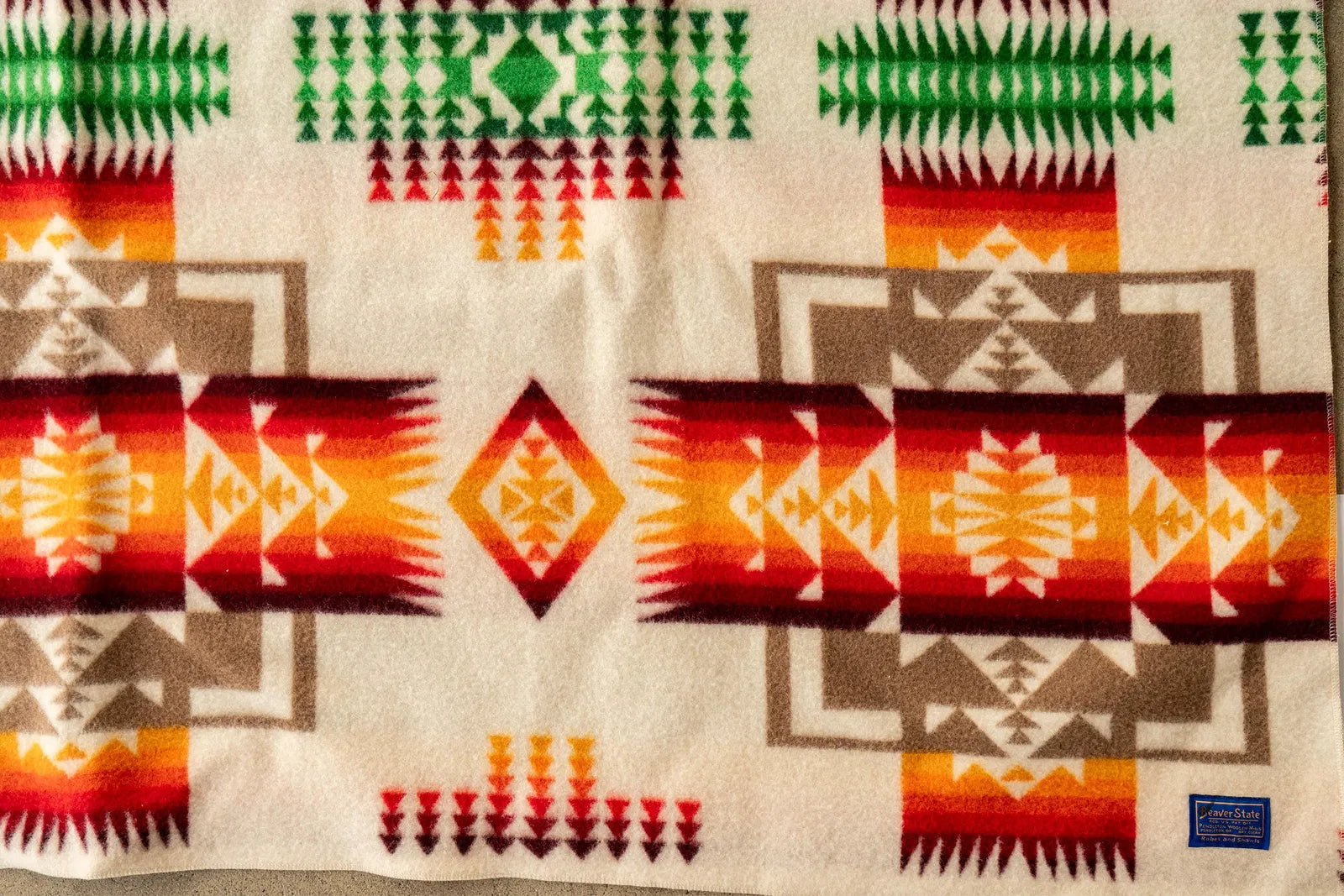 TX6-005: Pendleton Beaver State Woven Wool Chief Joseph Blanket