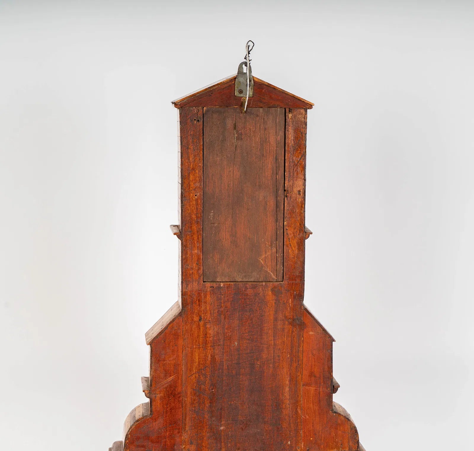 AW244: Antique 19th Century Spanish Colonial Hand Crafted Wooden Retablo