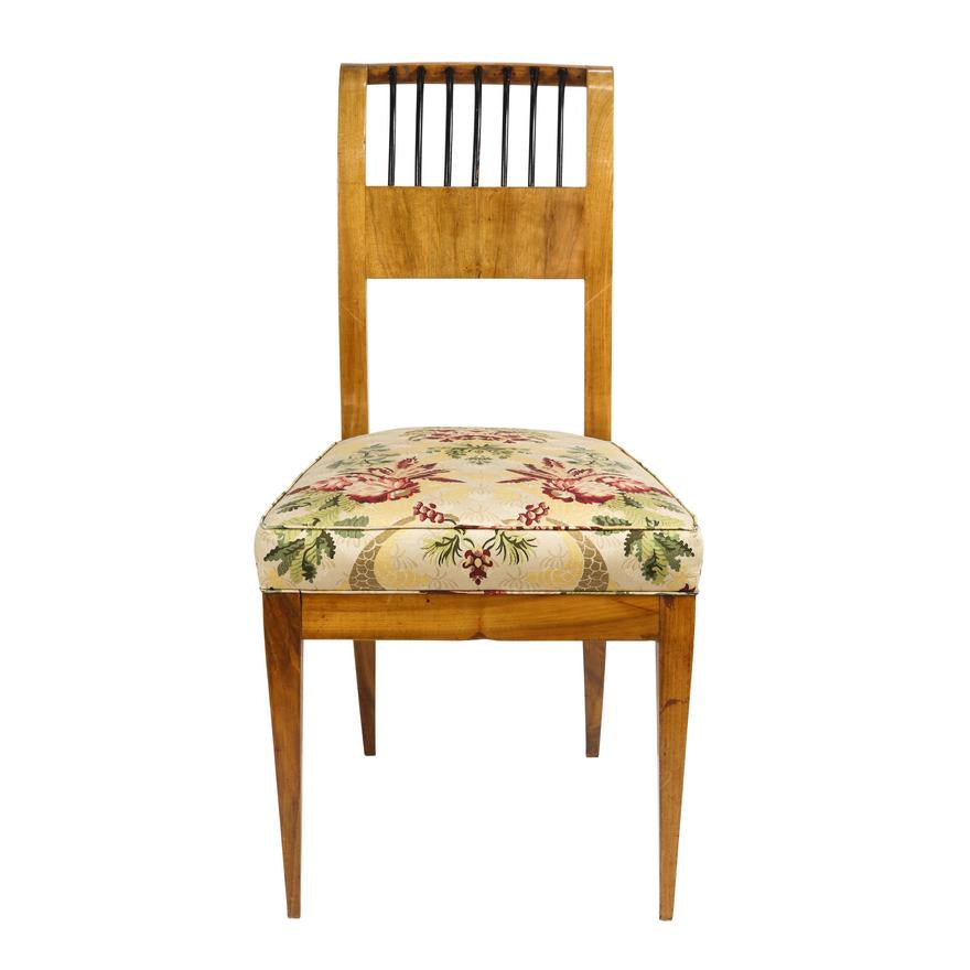 AF2-208: ANTIQUE SET OF 4 EARLY 19TH CENTURY BIEDERMEIER CHAIRS