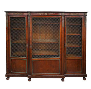 AF3-047: Antique Late 19th Century French Directoire Bibliotheque