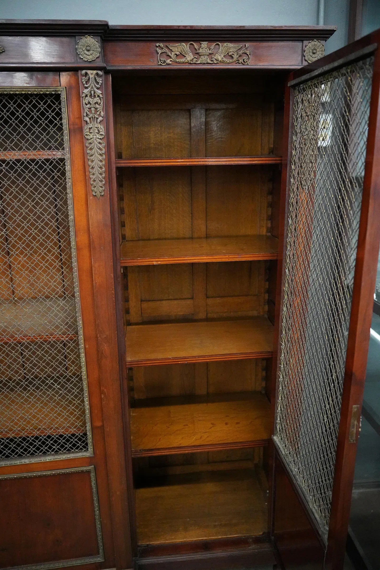 AF3-047: Antique Late 19th Century French Directoire Bibliotheque