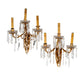 Antique Pair 19th Century Louis XV Gilt Bronze Candle Sconces Electrified | Work of Man