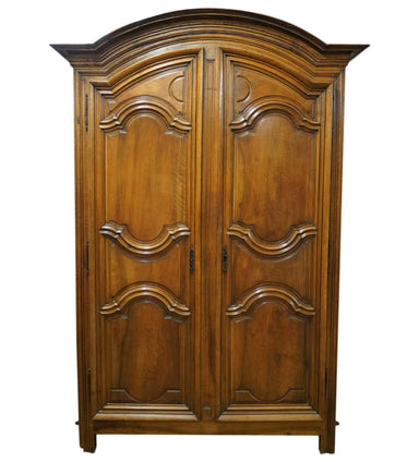 Antique 18th Century French Provincial Walnut Armoire | Work of Man