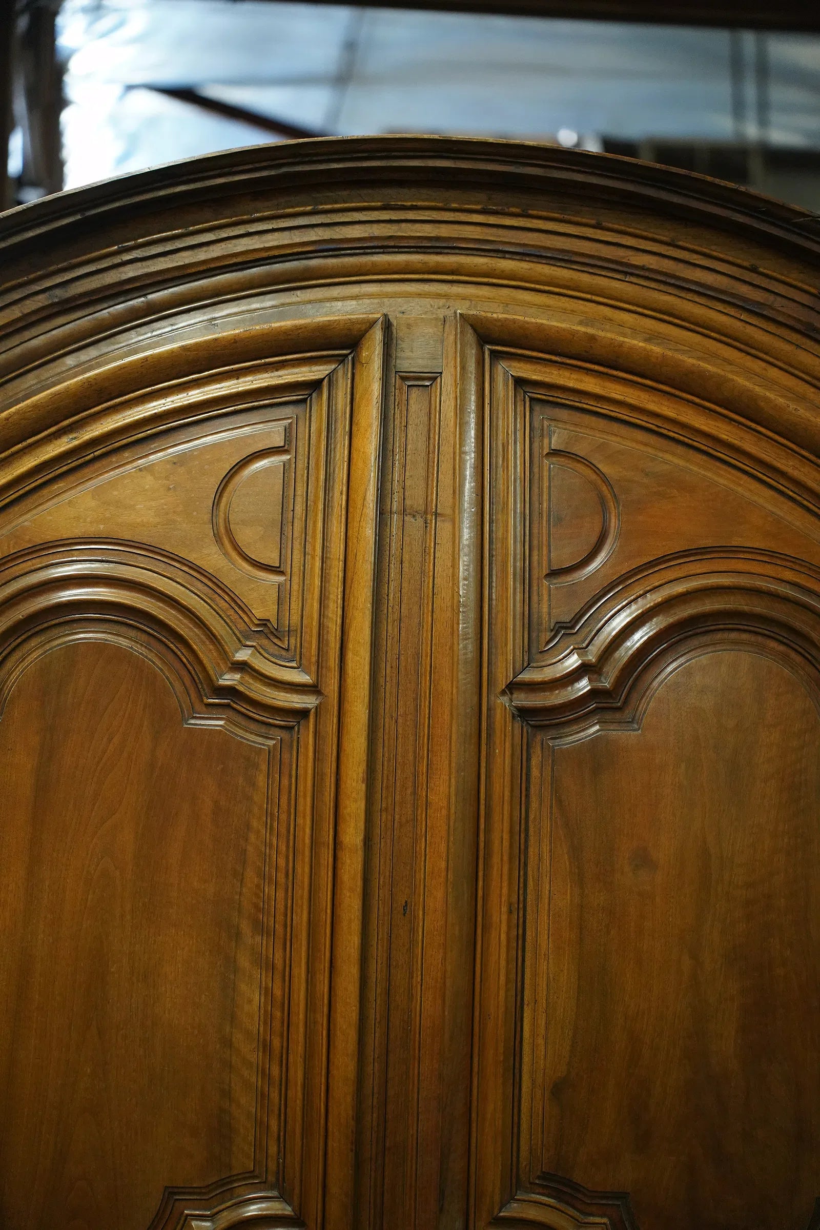 AF3-057: Antique 18th Century French Provincial Walnut Armoire