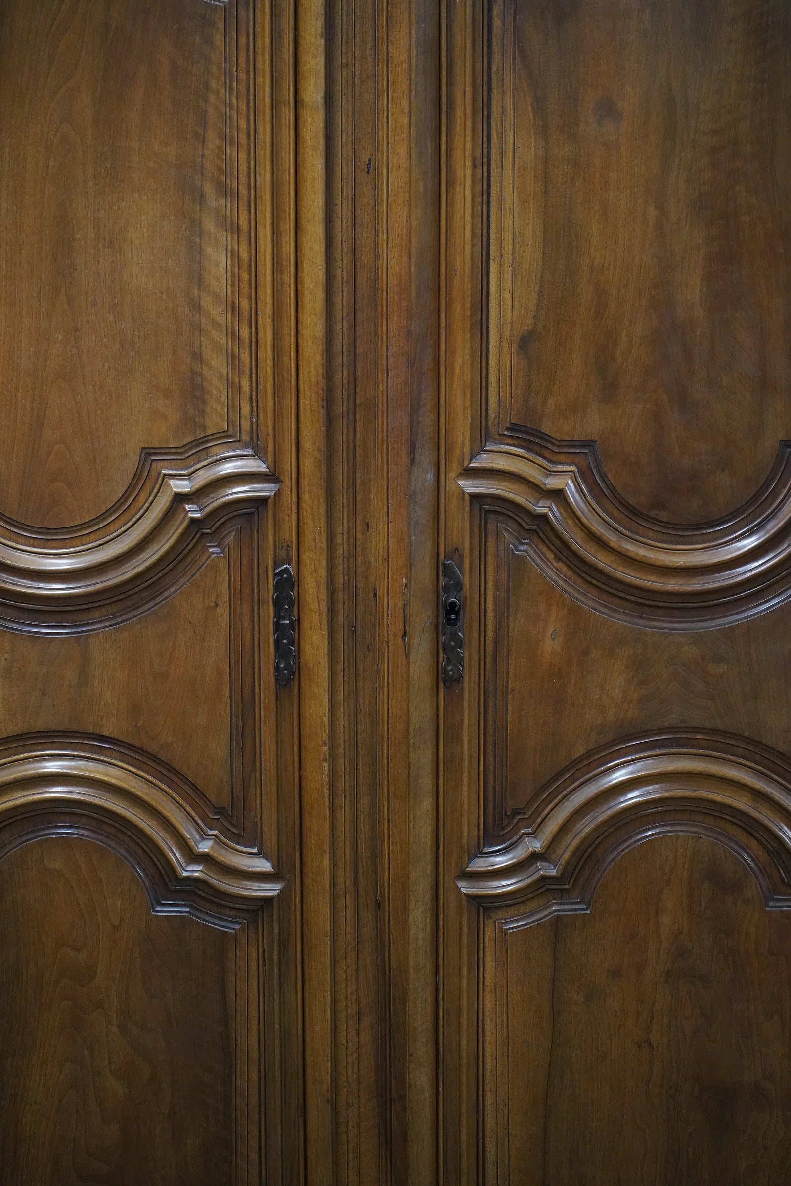 AF3-057: Antique 18th Century French Provincial Walnut Armoire