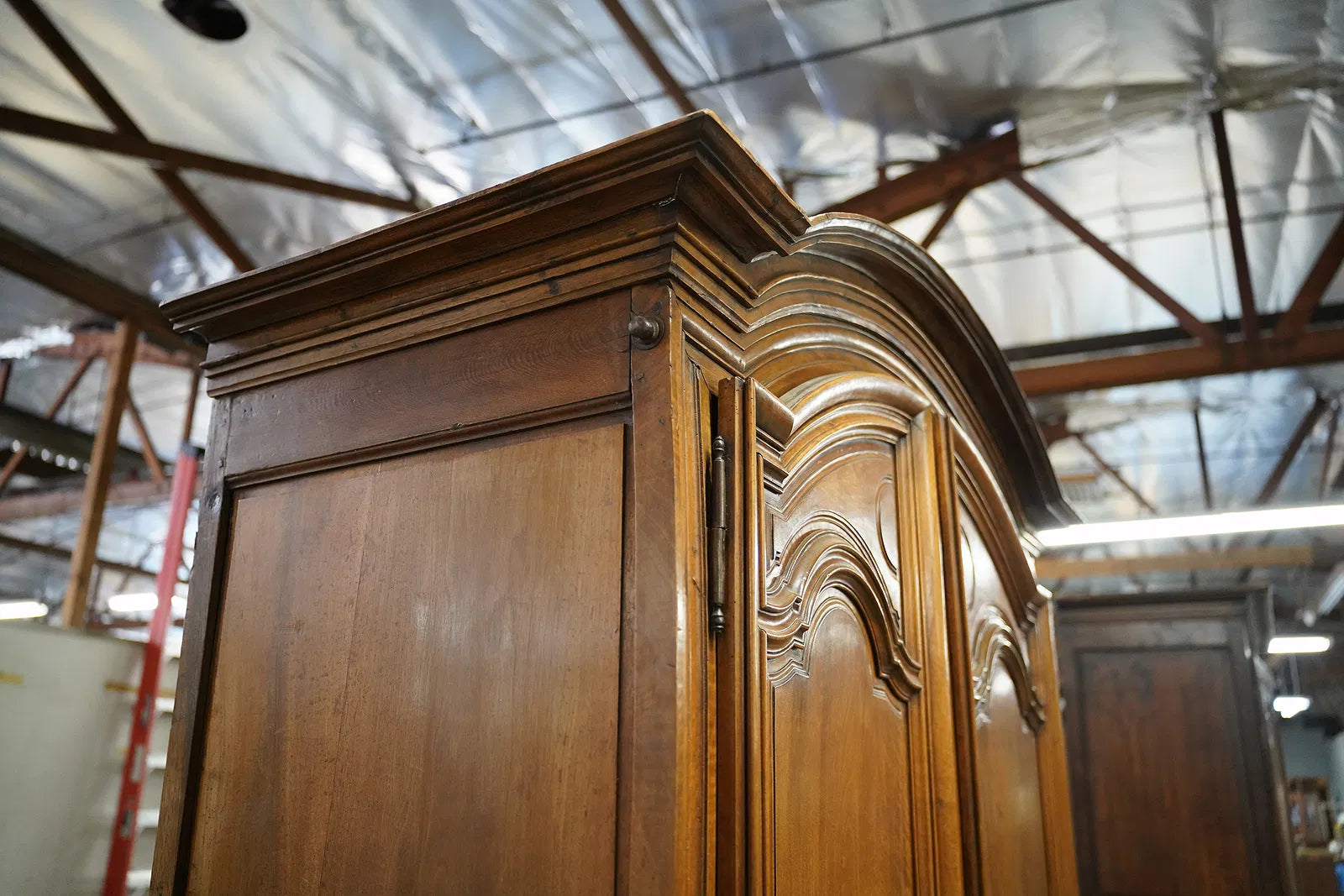 AF3-057: Antique 18th Century French Provincial Walnut Armoire