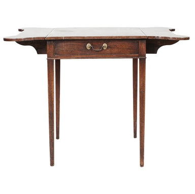 Antique American Federal Mahogany Drop Leaf Table | Work of Man