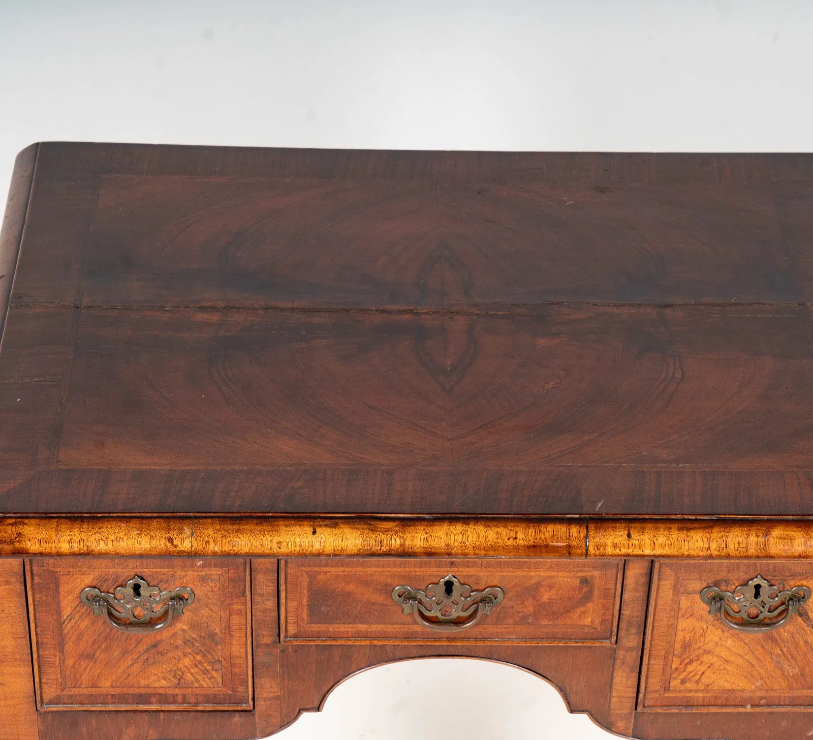 AF4-130: Antique English Queen Anne Walnut Lowboy Mid 18th Century