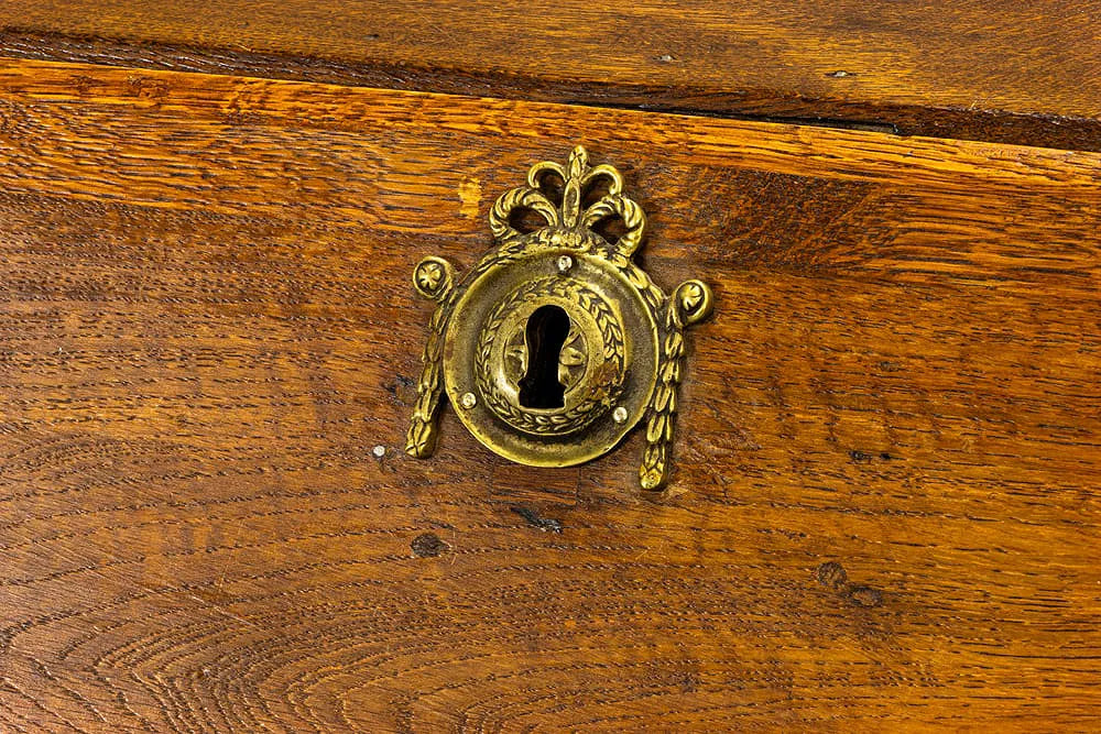 AF5-062: Antique English Georgian Quarter Sawn Oak Slant Front Secretary Desk Early 19th Century