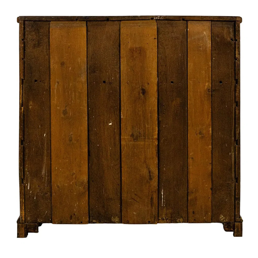 AF5-062: Antique English Georgian Quarter Sawn Oak Slant Front Secretary Desk Early 19th Century