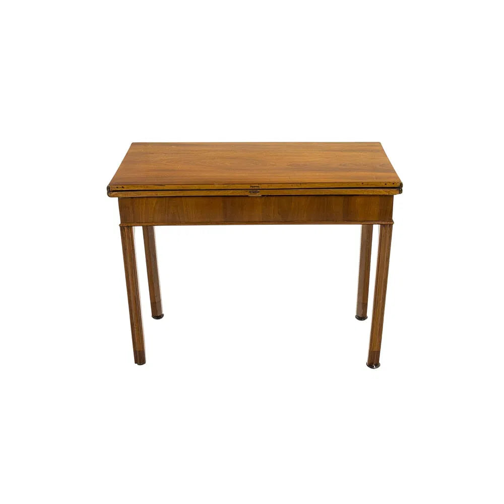 Antique Georgian Mahogany Flip Top Extension Game Table | Work of Man