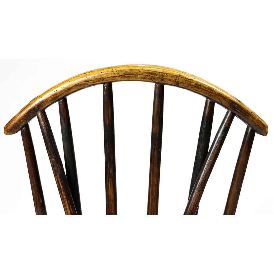 AF2-201: Antique 18th Century American Fan Back Windsor Side Chair