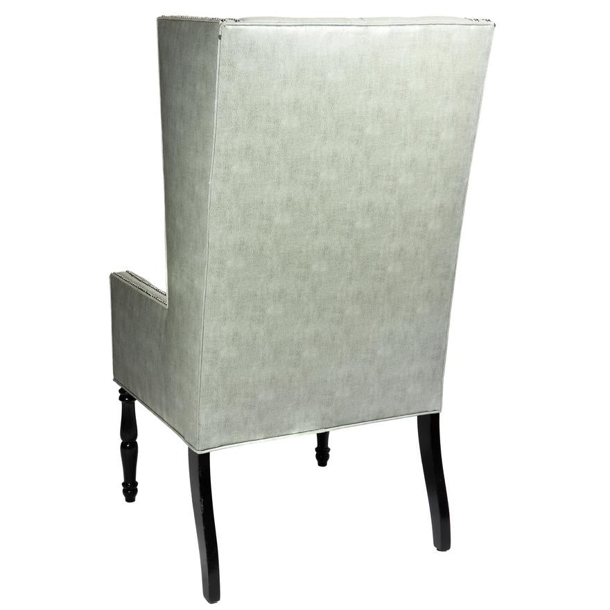 AF2-204: VINTAGE LATE 20TH C PAIR OF CHESTERFIELD STYLE WING BACK ARMCHAIRS