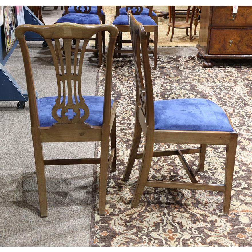 AF2-117: Antique Early 19th Century American Federal Dining Chairs Set of Six