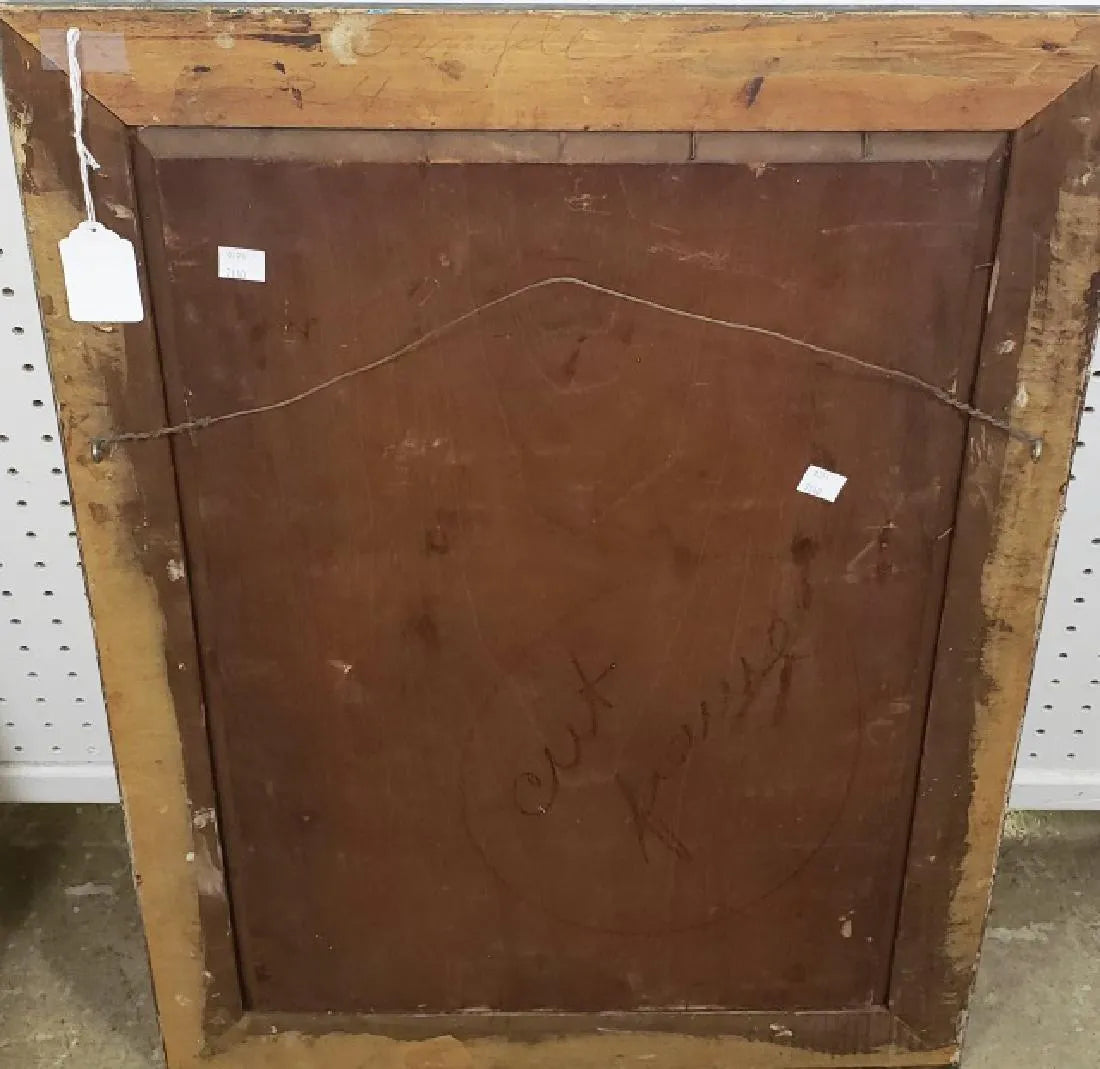 AW573: Expressionist Portrait of a North African Man European School  Oil on Mahogany Board