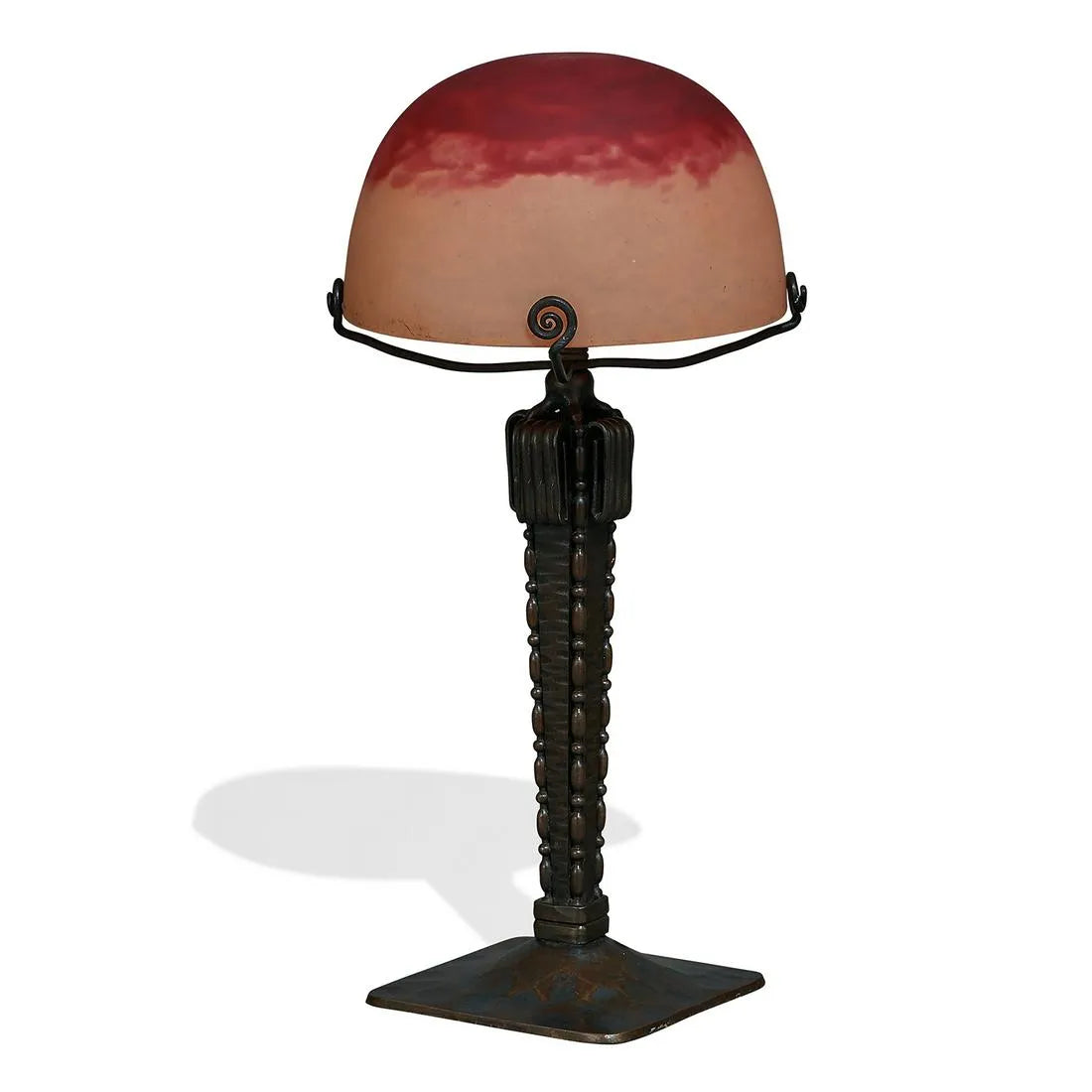 AL2-013: EARLY 20TH CENTURY FRENCH ART DECO DAUM BOUDOIR LAMP