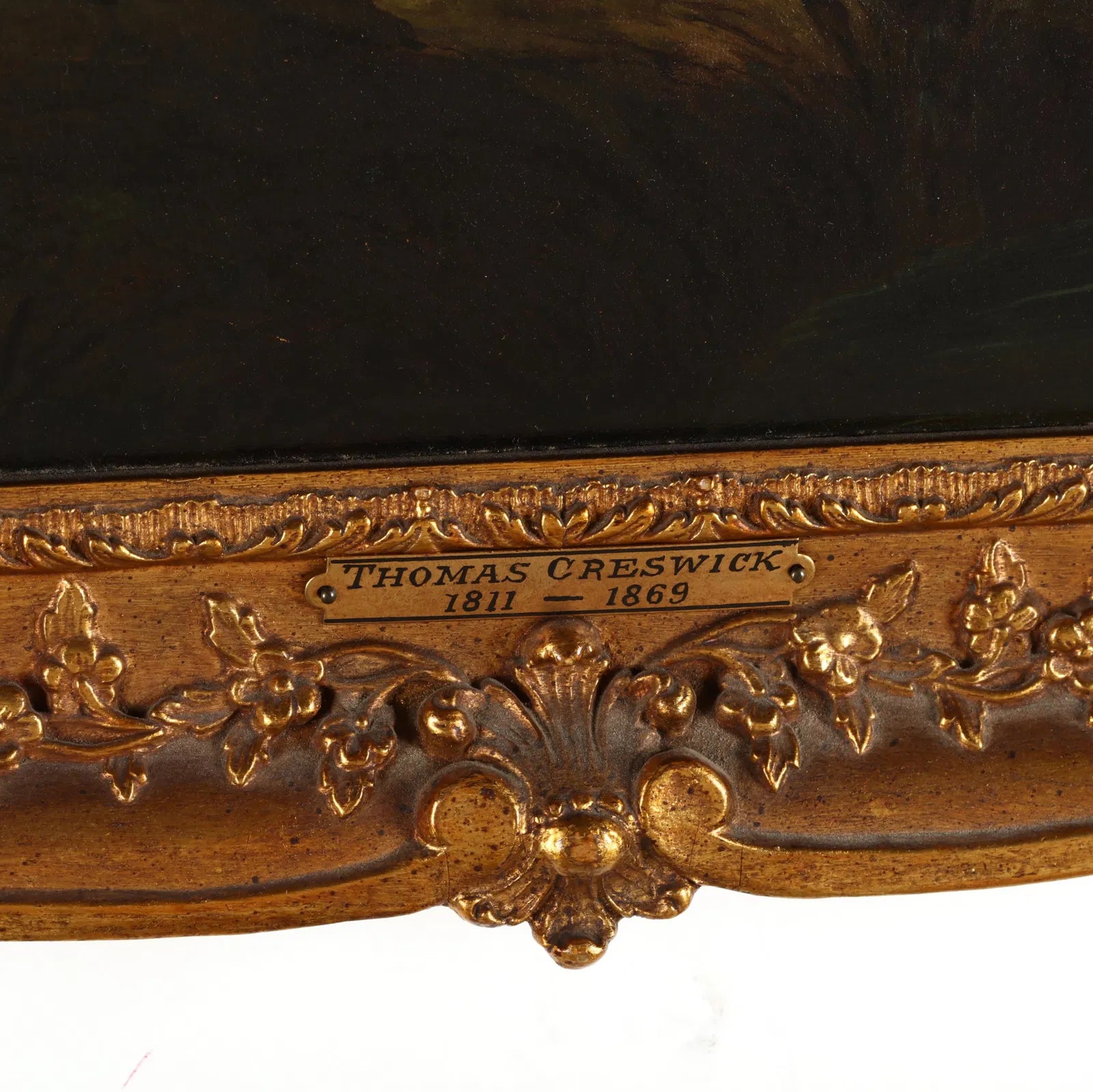 AW621: Thomas Creswick (English, 1811 - 1869) Landscape With Distant Ruins